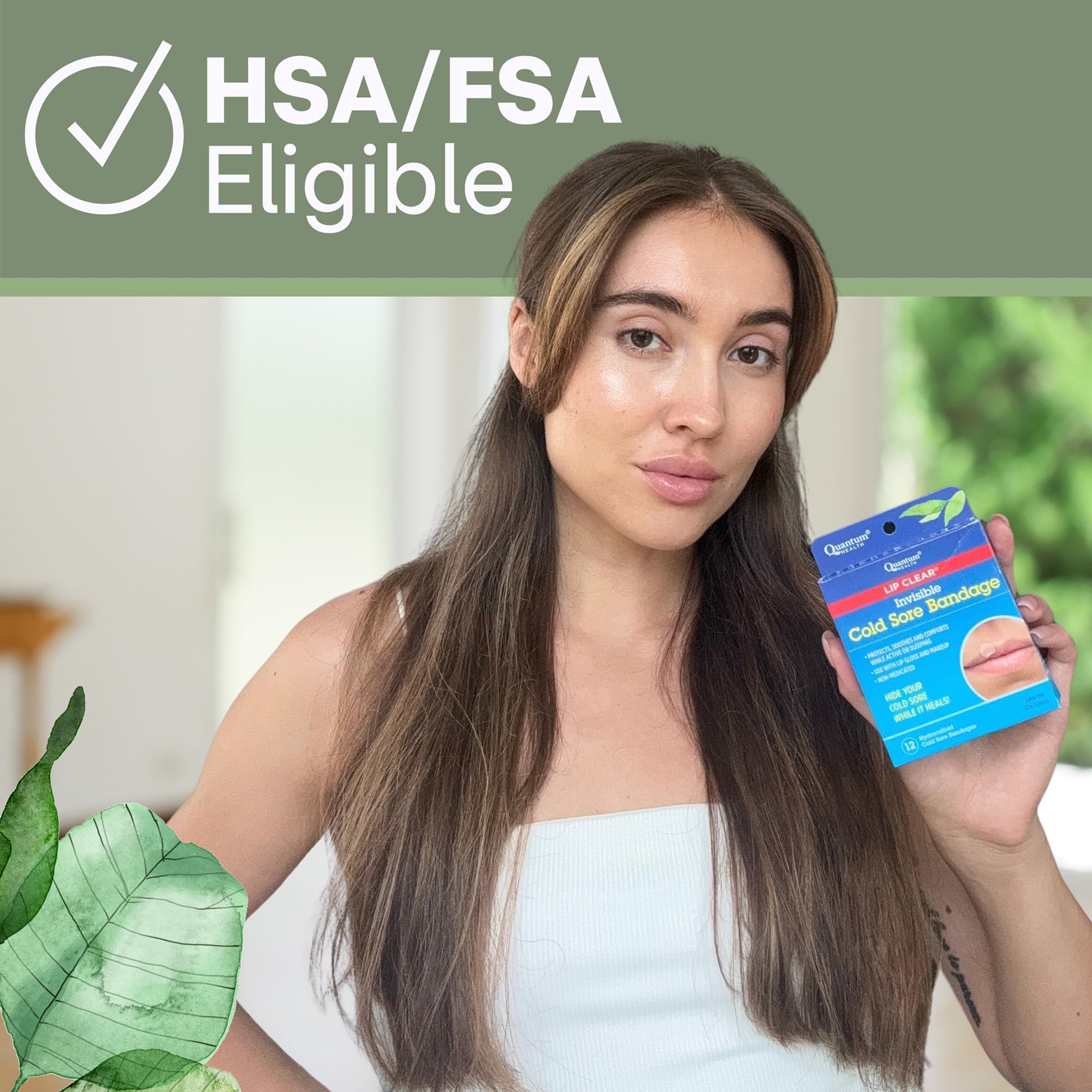 Pansement invisible pour les boutons de fièvre Lip Clear de Quantum Health