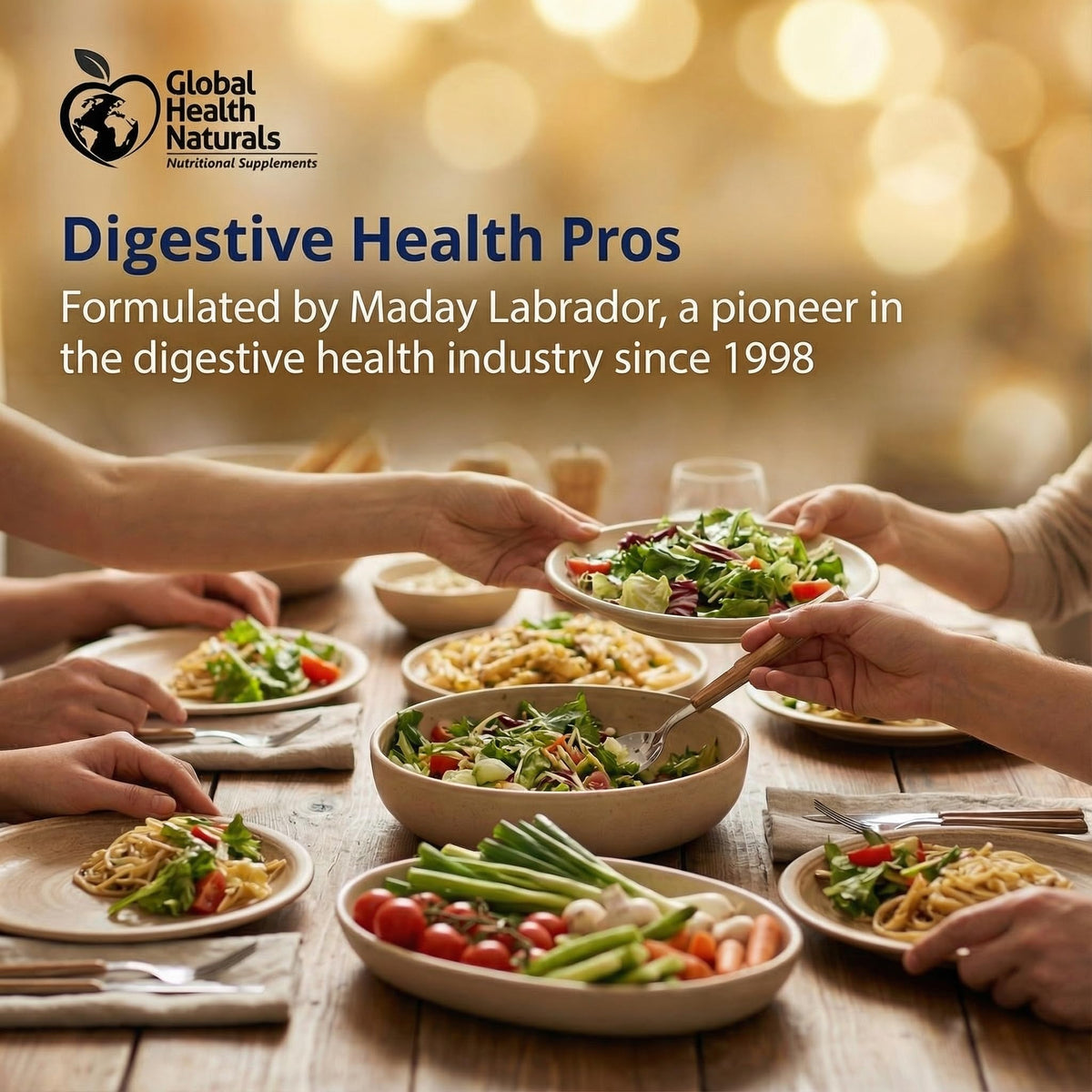 Global Health Naturals Core Digestion, 12 Digestive Enzymes, 90 Capsules