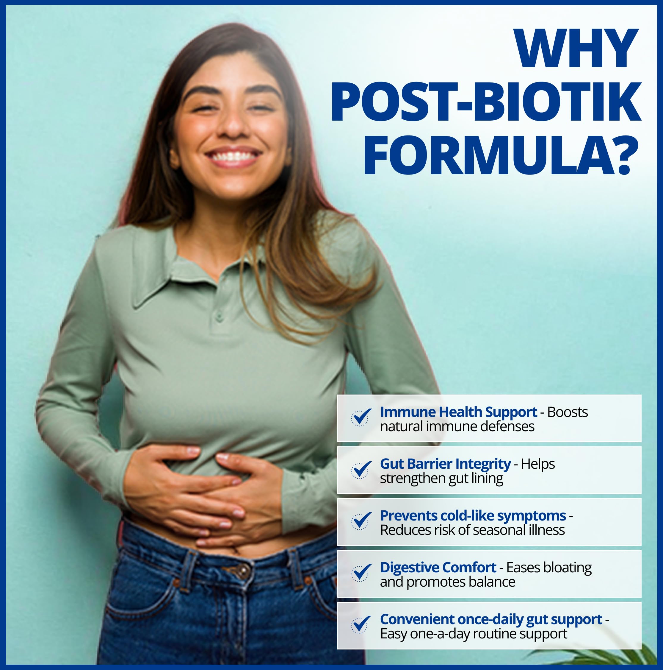 CanPrev Post-Biotik Immunobiotiques, 30 gélules végétales, approvisionnement de 30 jours - Postbiotique pour la santé intestinale - Soutien digestif et immunitaire - Enzymes pour supplément de digestion - Microbiome intestinal Lactobacillus Plantarum