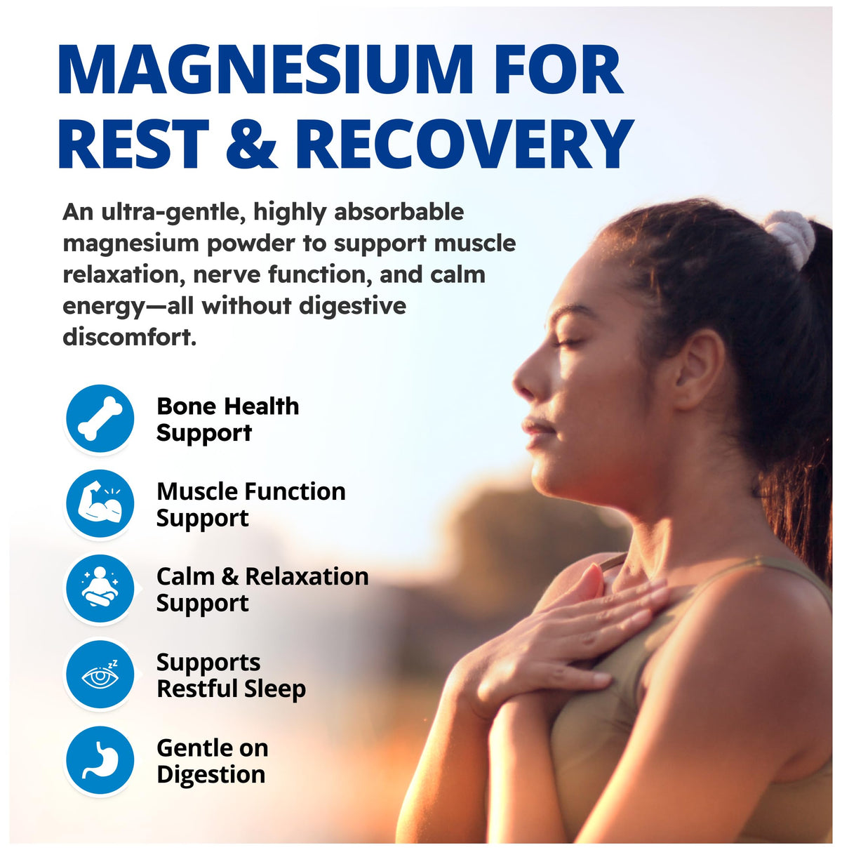 CanPrev Magnesium Bisglycinate Powder for Adults, 240g, 400mg, 48 Servings
