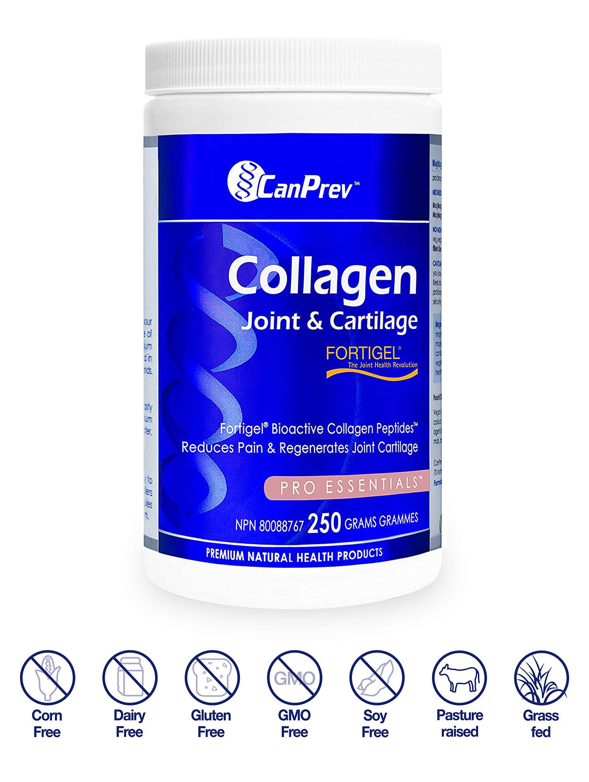 CanPrev Collagen Joint & Cartilage, Hydrolyzed Bovine Collagen Powder, 250g