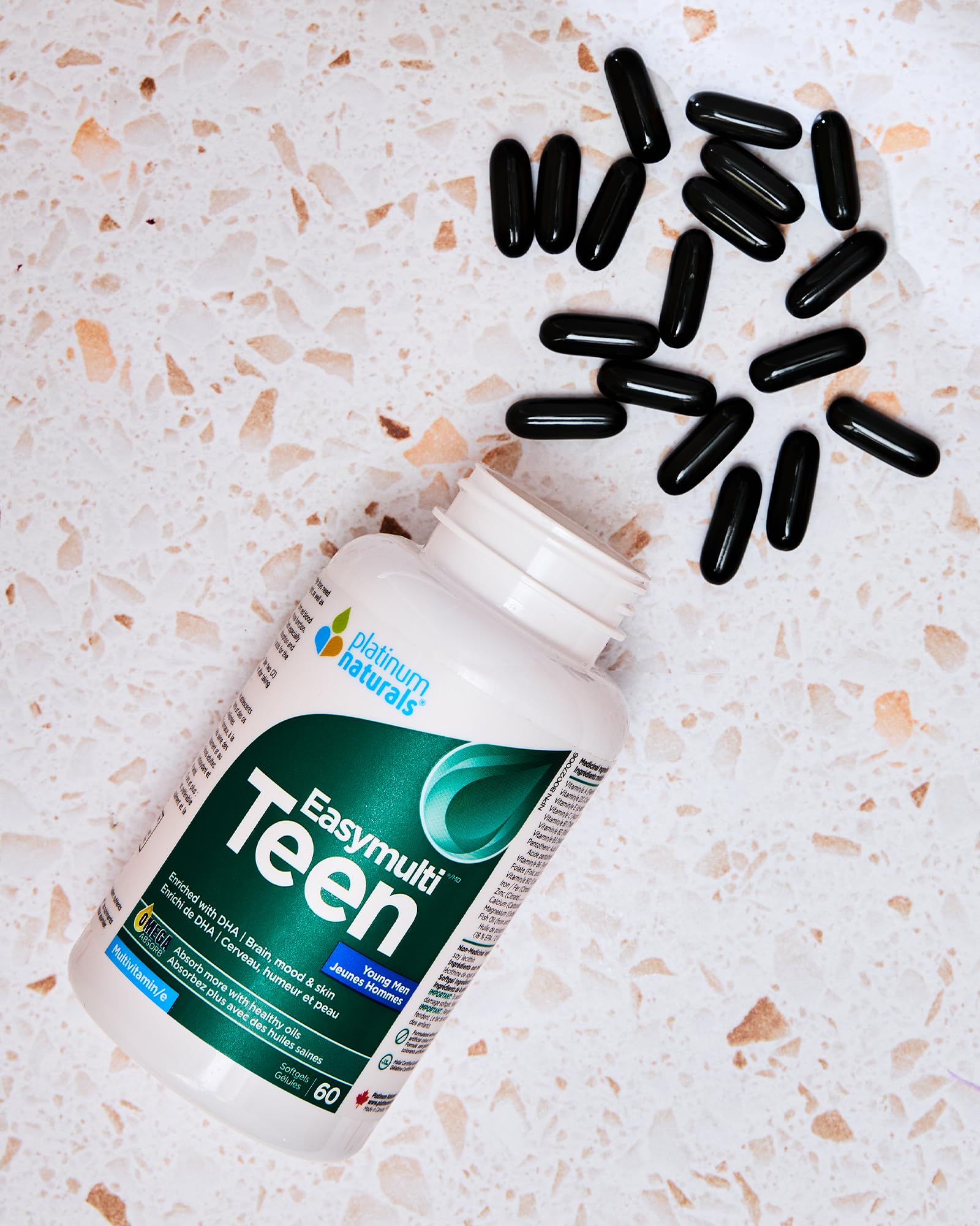 Platinum Naturals - Easymulti Ado pour jeunes hommes | ADH | Cerveau et peau