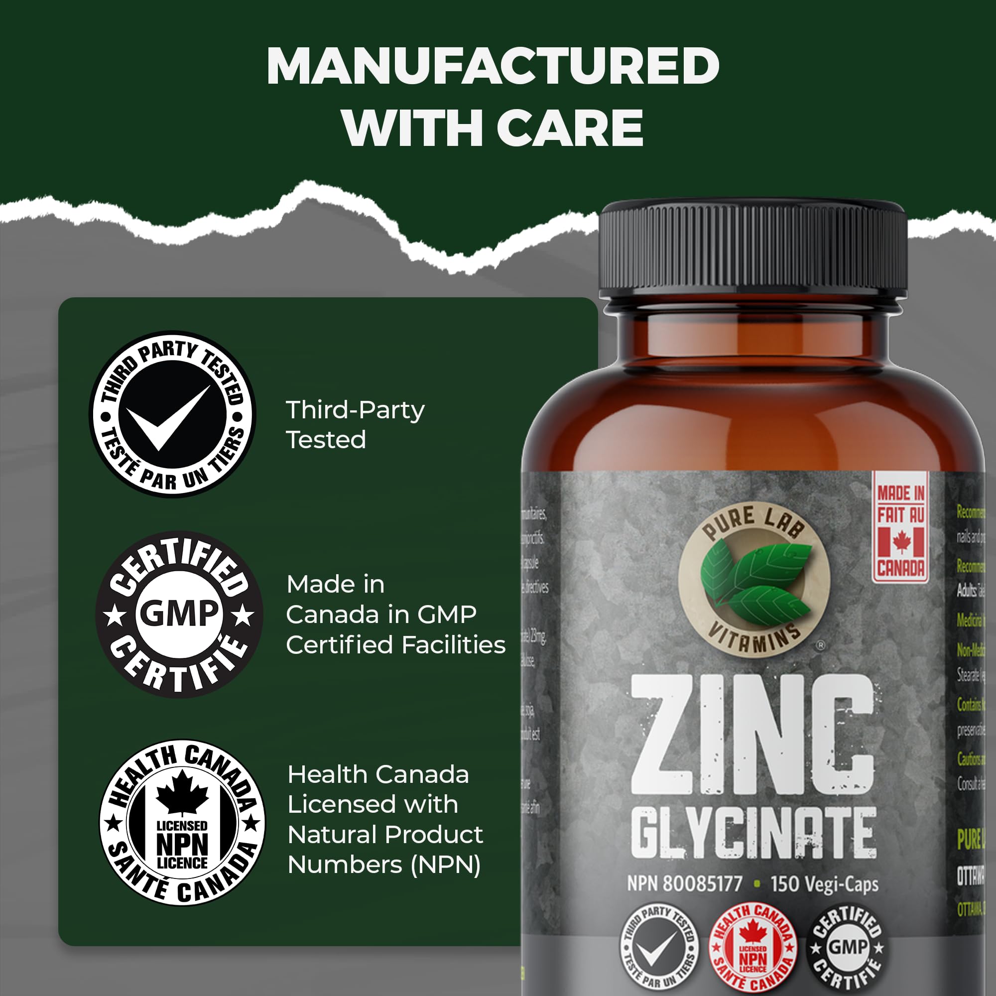Pure Lab Vitamins - Zinc Glycinate