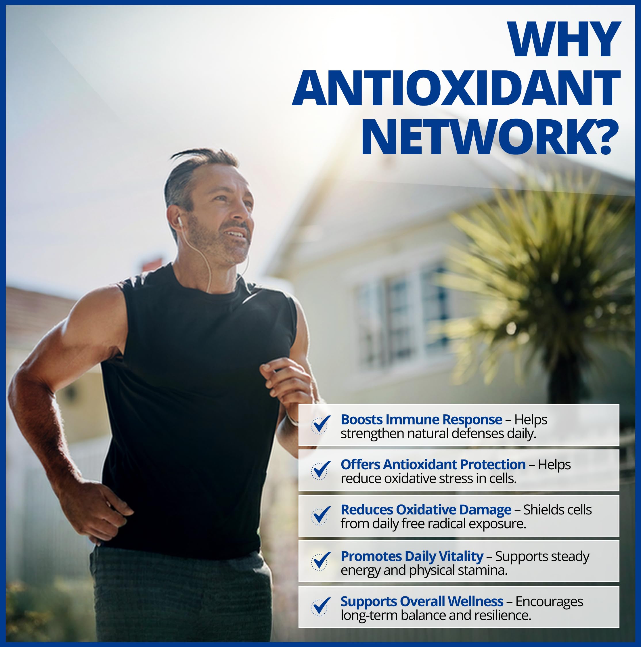 CanPrev Antioxidant Network, 60 V-Caps 60-Day Supply with Coenzyme Q10 100mg NAC, Vitamin E Complex, ALA, Green Tea Extract, Zinc and Selenium - Supports Energy, Cellular Health and Overall Vitality
