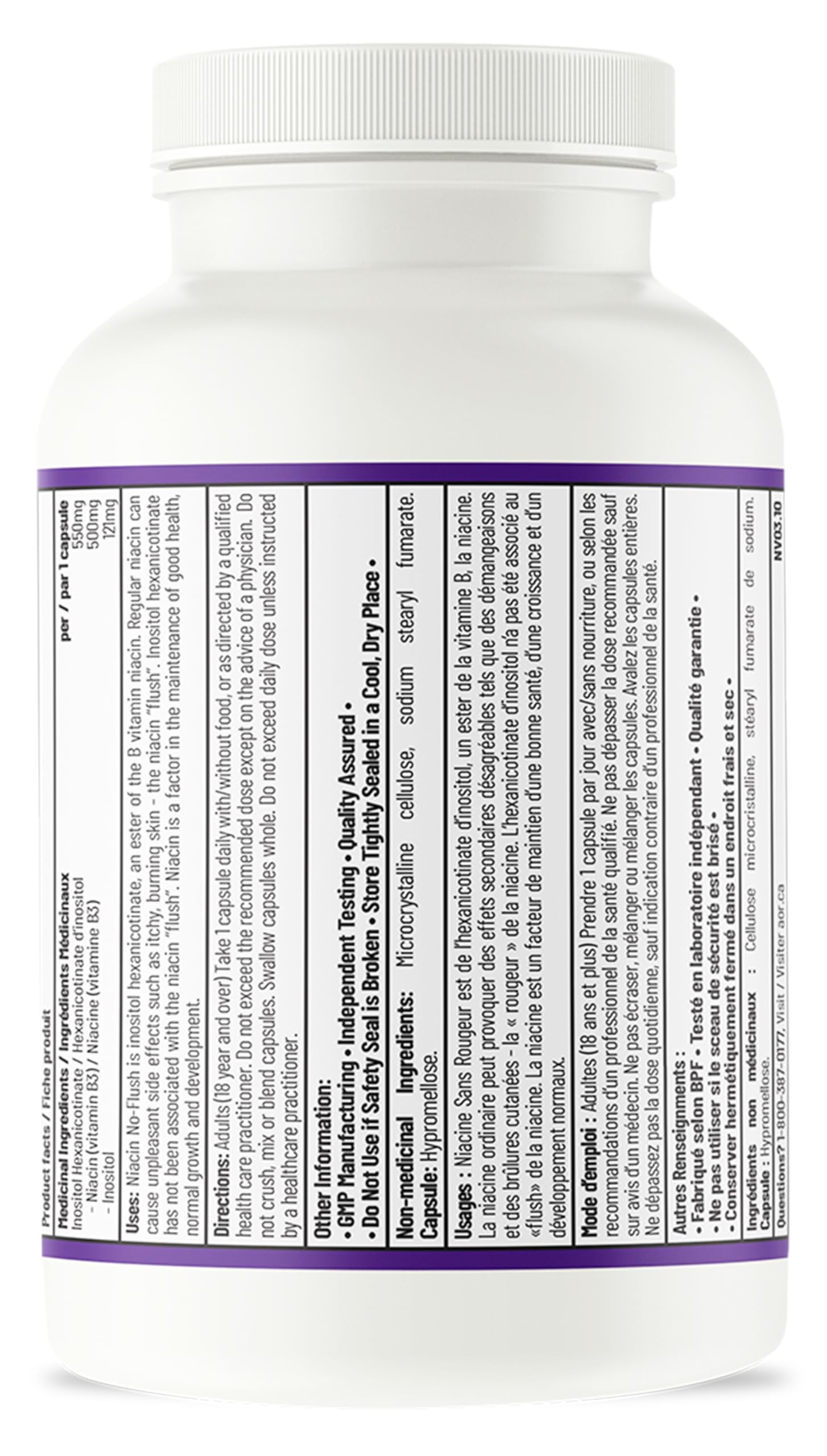 AOR - Niacine sans rougeur 550mg