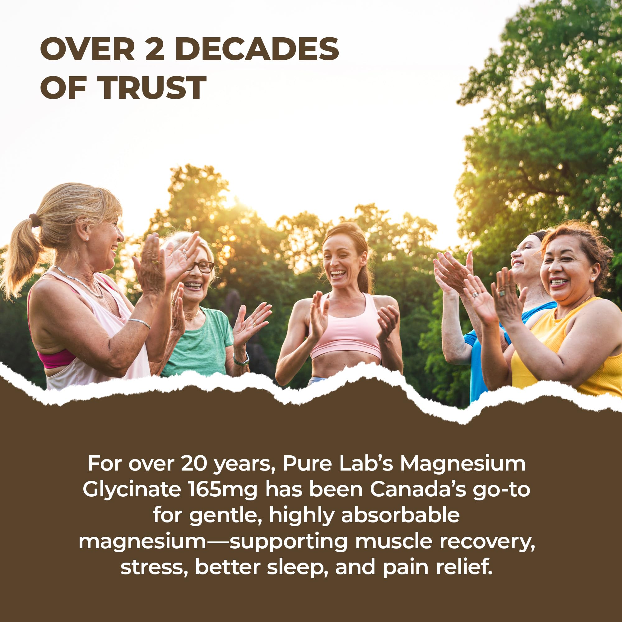Pure Lab Vitamins | Magnesium Glycinate 165mg | Vegan, Gluten free, Sugar free, Soy free