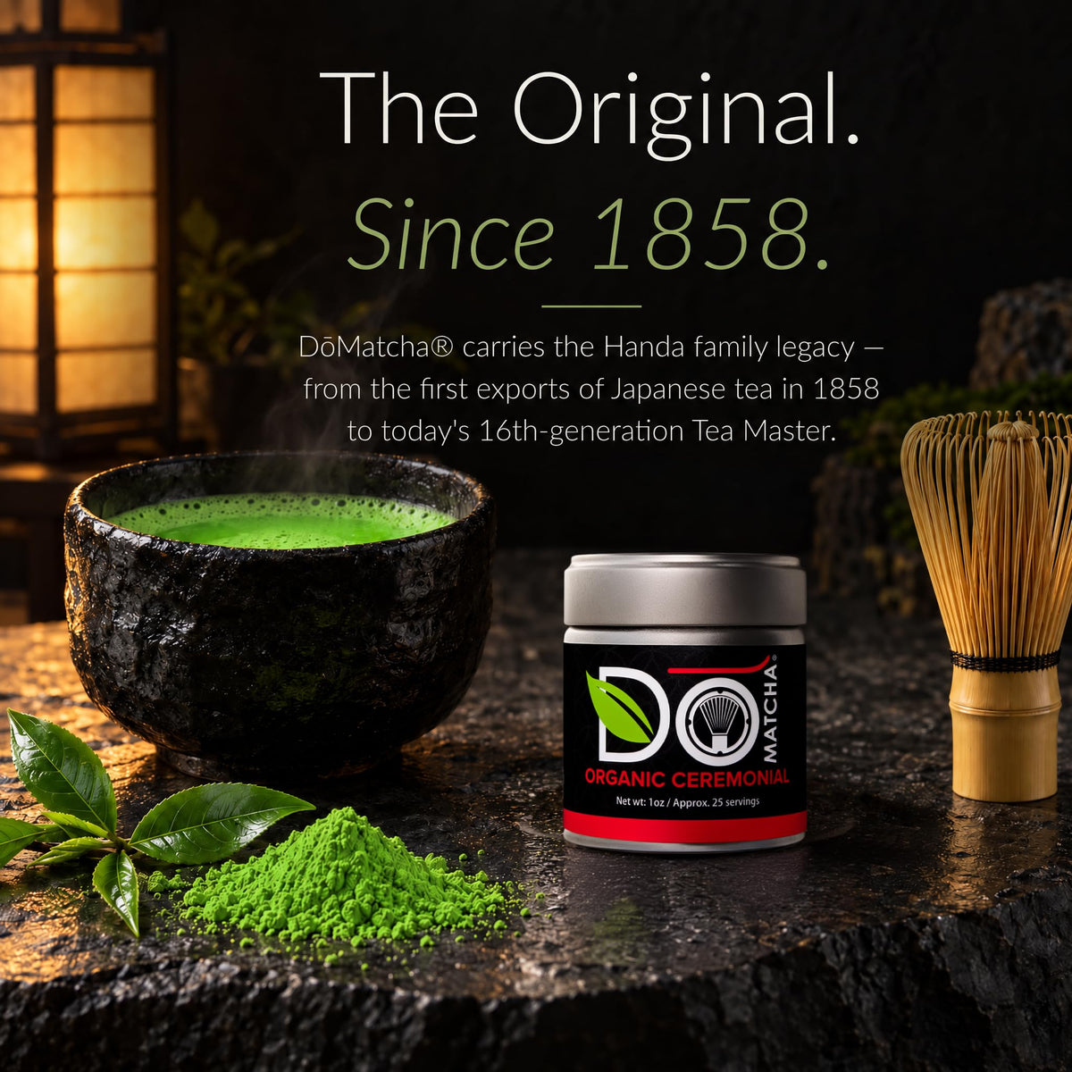 Do Matcha Organic Ceremonial Matcha Powder, No Additives, 30g