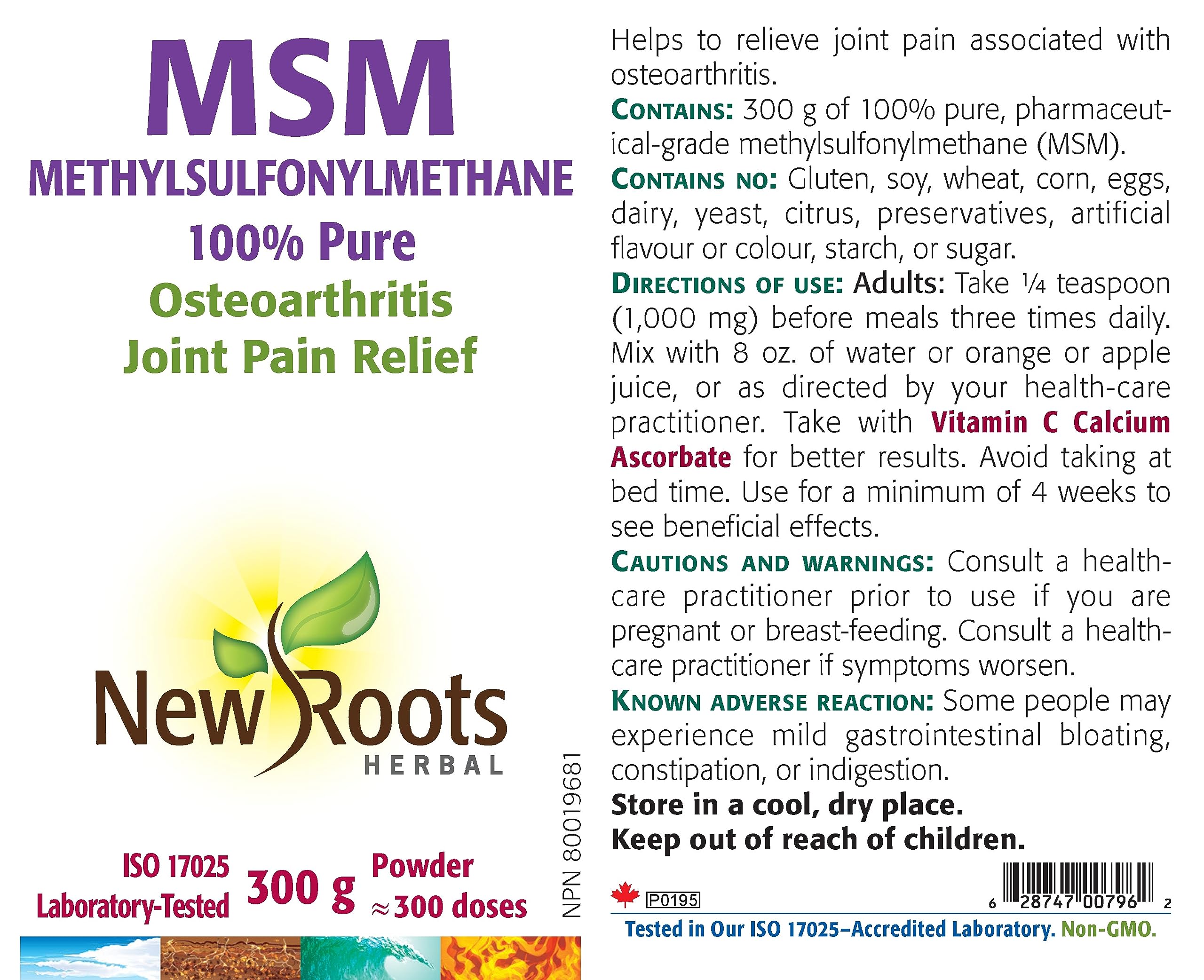 New Roots Herbal - MSM Pure Powder