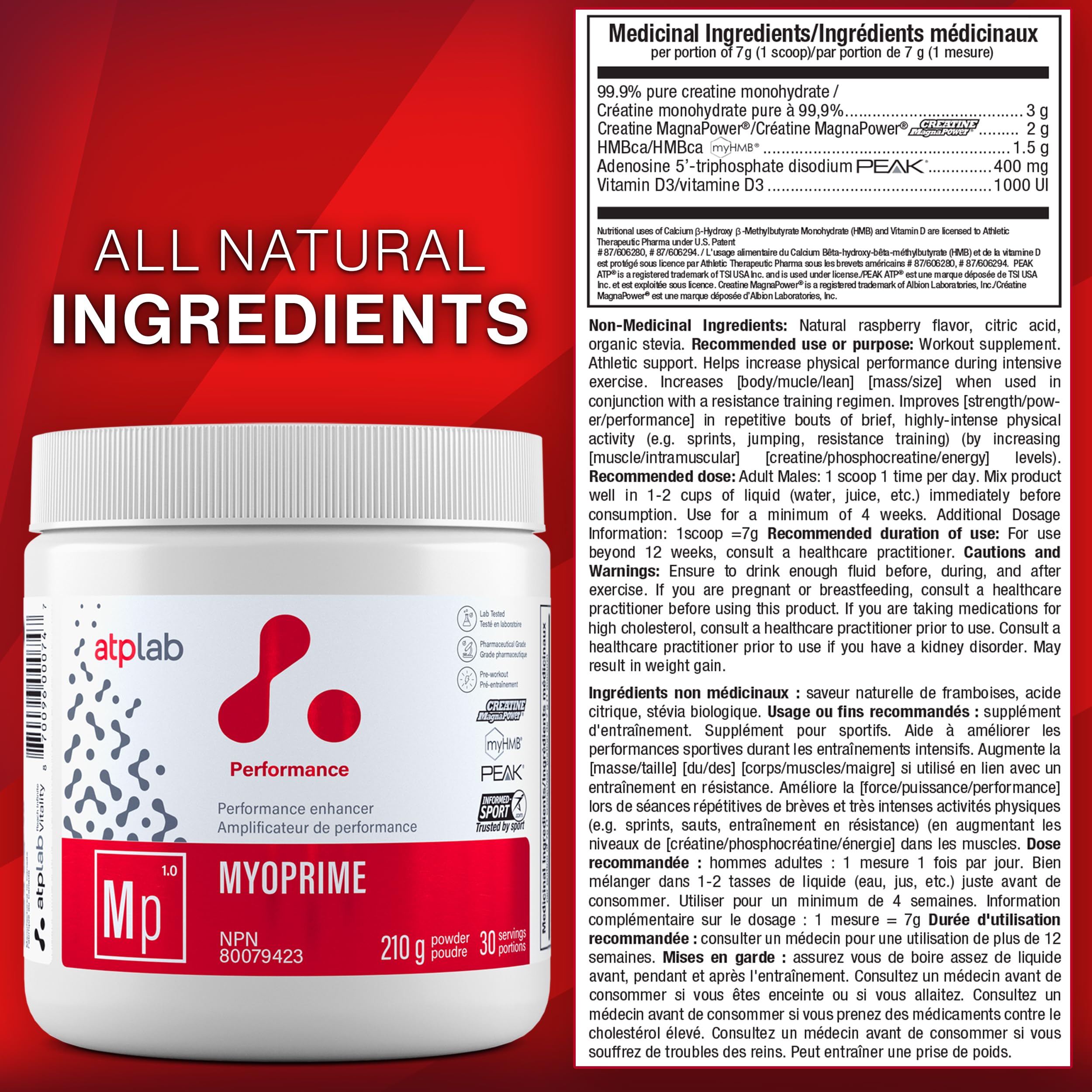 ATP LAB - Myoprime 210g