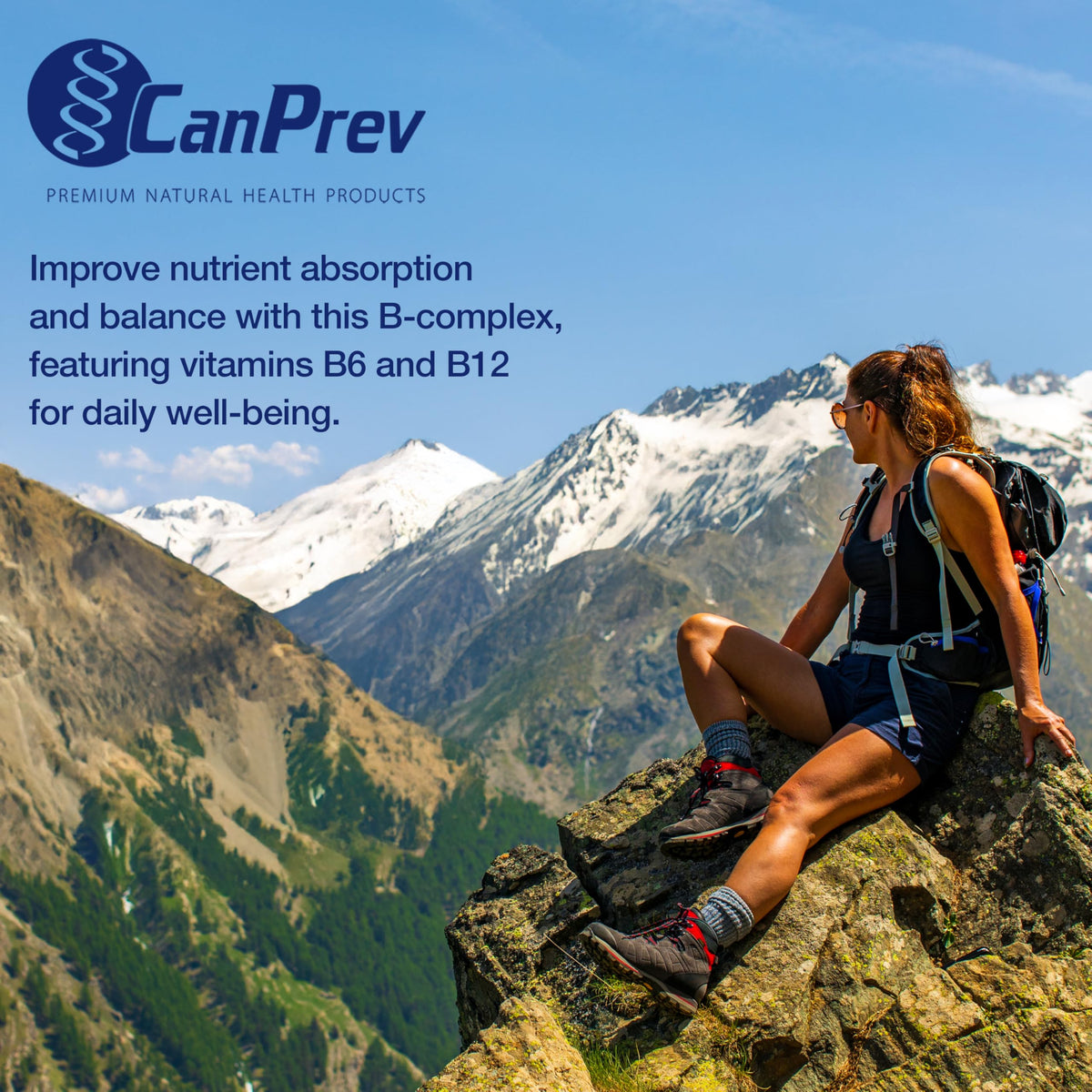 CanPrev BioActive B Complex, Methylated B12, 180 Capsules, 60 Day Supply