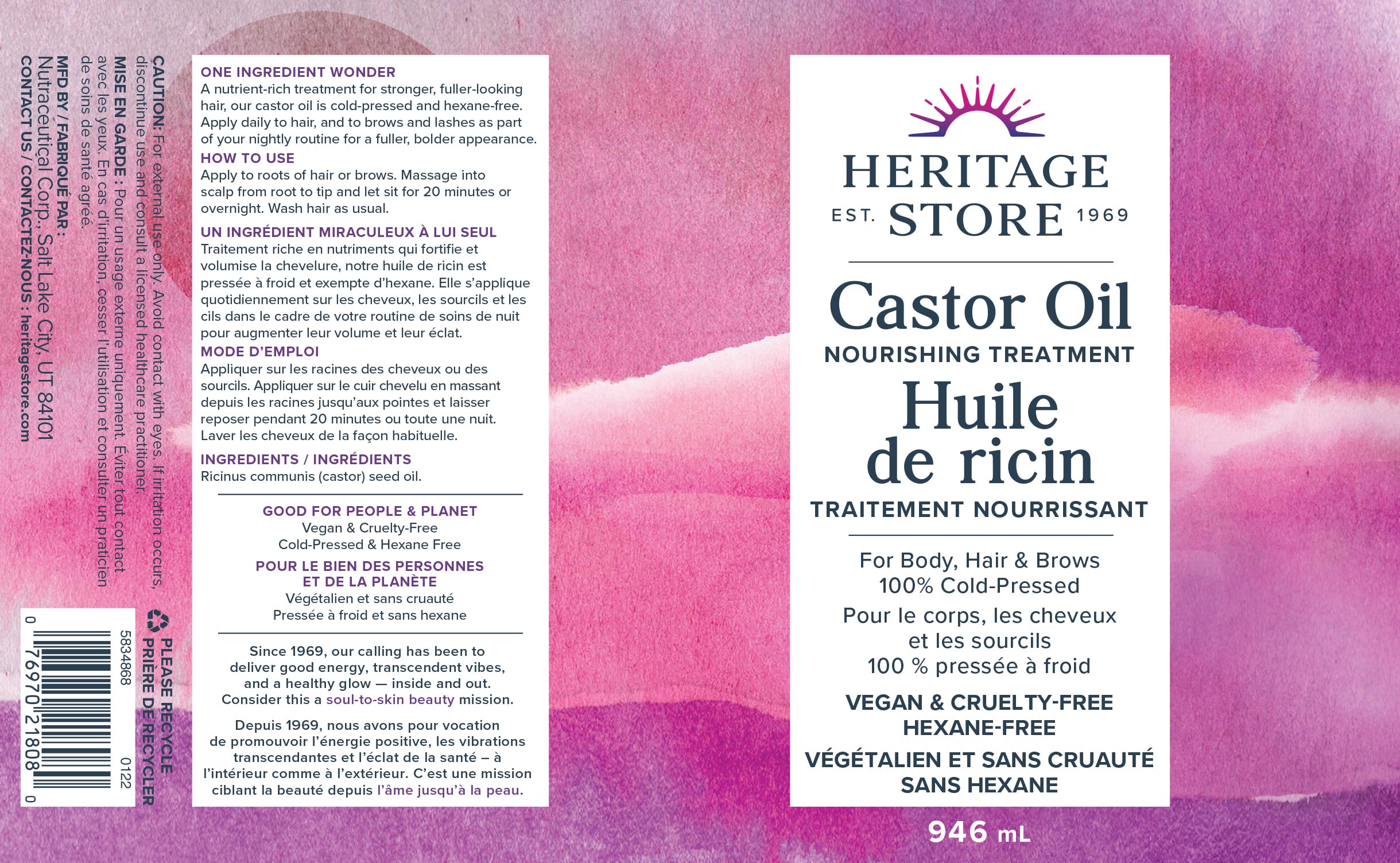 Heritage Store - Huile de ricin