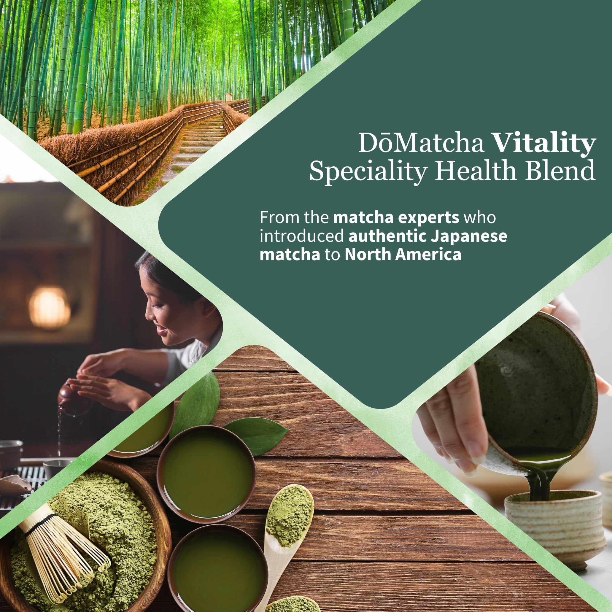 DoMatcha Vitality Blend - Health Superfood, 80g 40-Servings - Moringa, Mulberry Leaves, Barley Grass, Yuzu, and Organic Matcha Green Tea Powder - Japanese Certified - Product of Japan