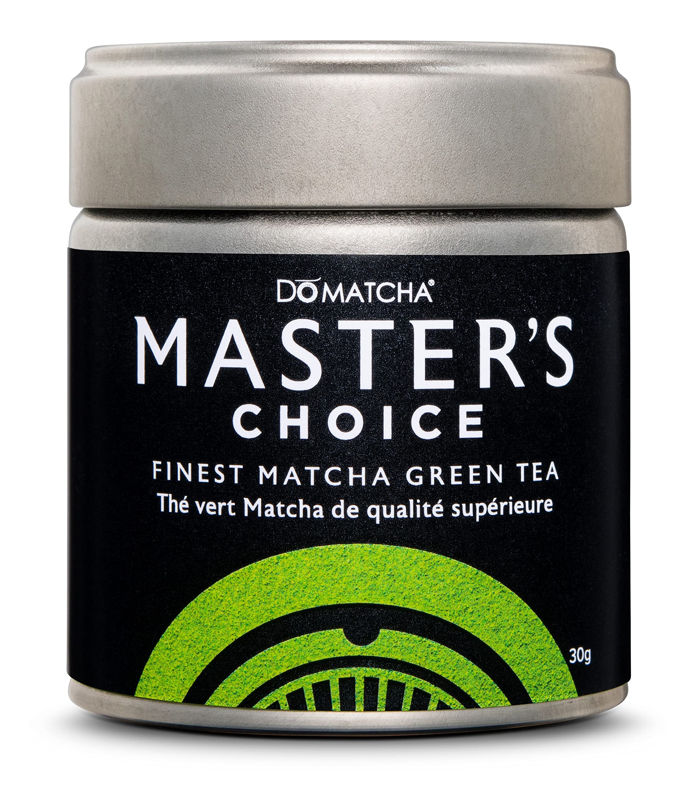 DoMatcha Master's Choice Ceremonial Finest Matcha Green Tea Powder 30g, 25 Servings - Kyoto-Crafted Matcha with Rich Taste, Vibrant Green Color, Ideal for Lattes, Smoothies & Baking, Kosher Certified