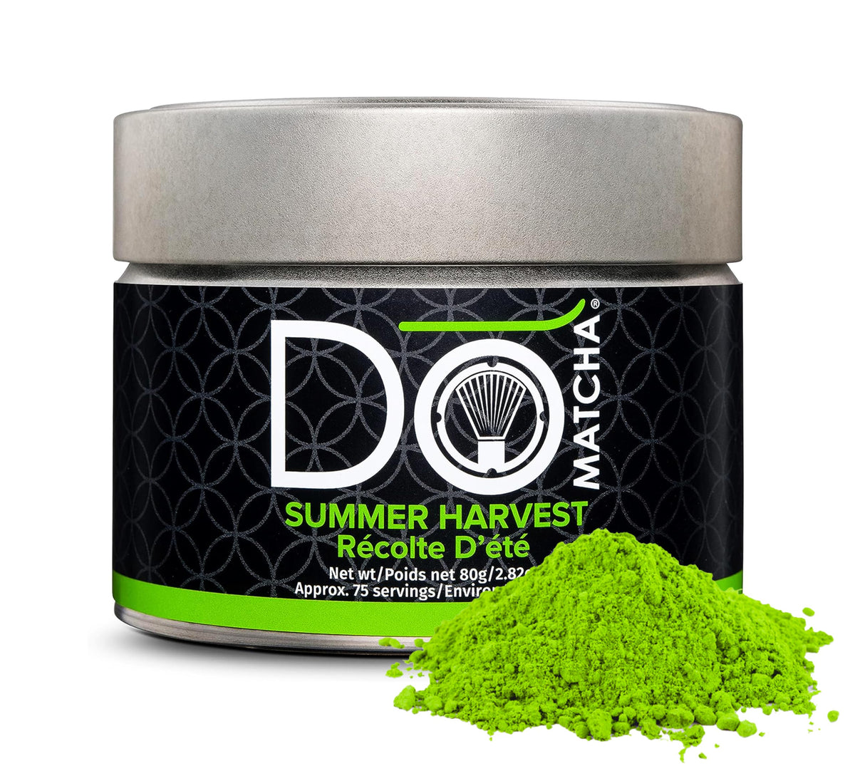 DoMatcha Summer Harvest Matcha Powder from Japan, Stone Ground, Green, 80g