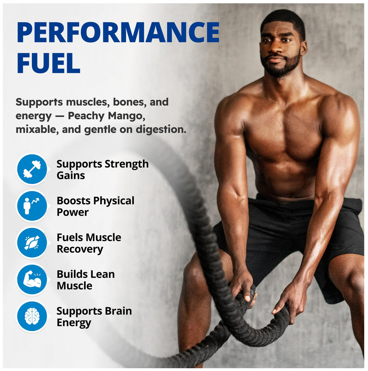 CanPrev Creatine MagnaPower Powder, 200mg Magnesium, Peachy Mango, 225g