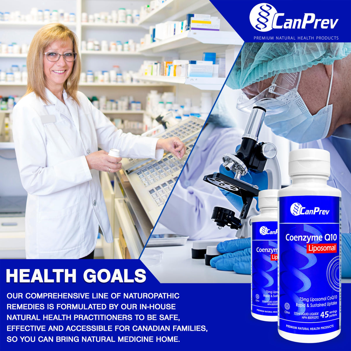 CanPrev Coenzyme Q10 Liquid, Liposomal CoQ10, Citrus, 225 ml, 45 Servings