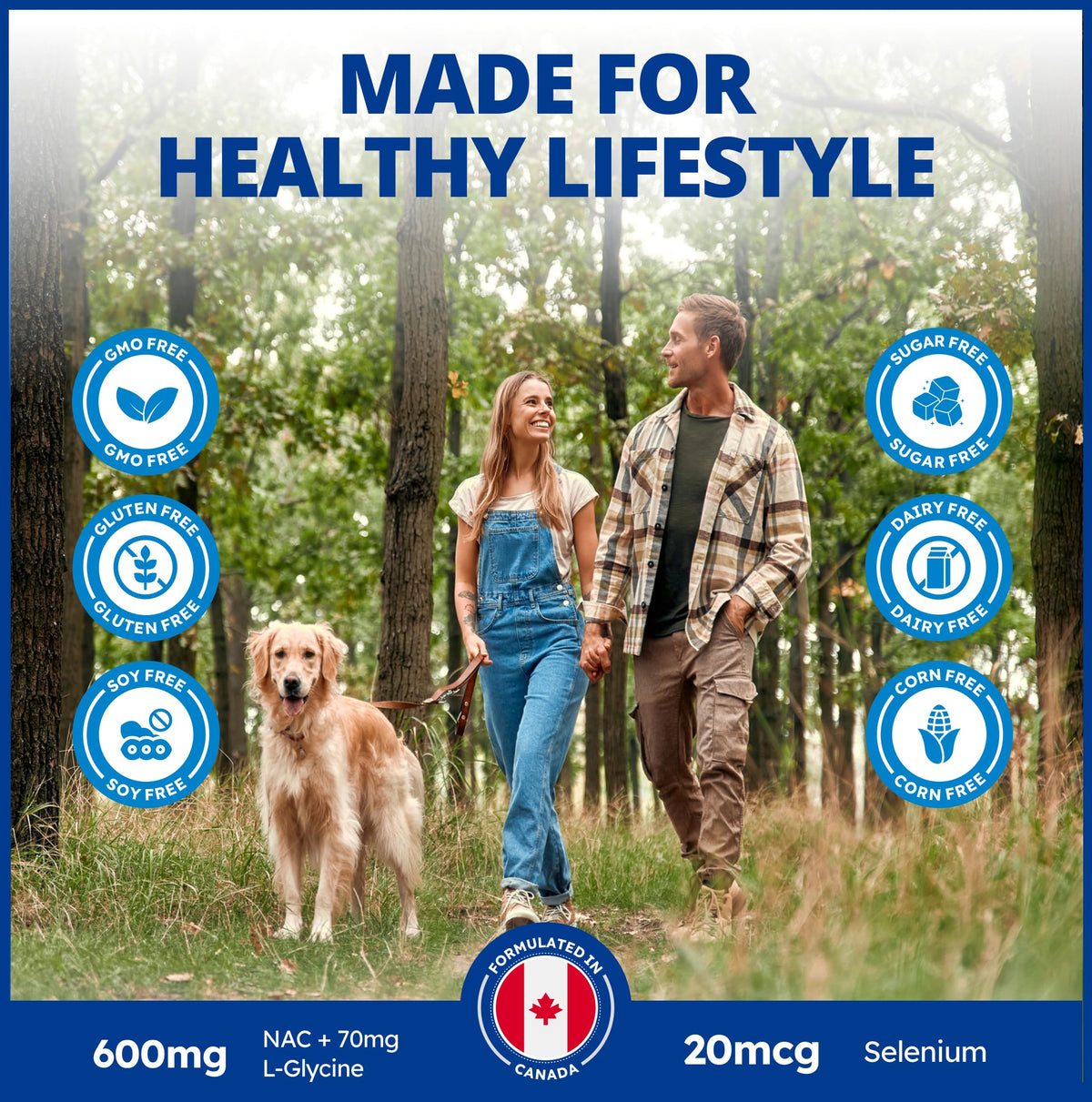 CanPrev NAC Supplement, N Acetyl Cysteine, NAC 600mg, 120 Vegan Capsules
