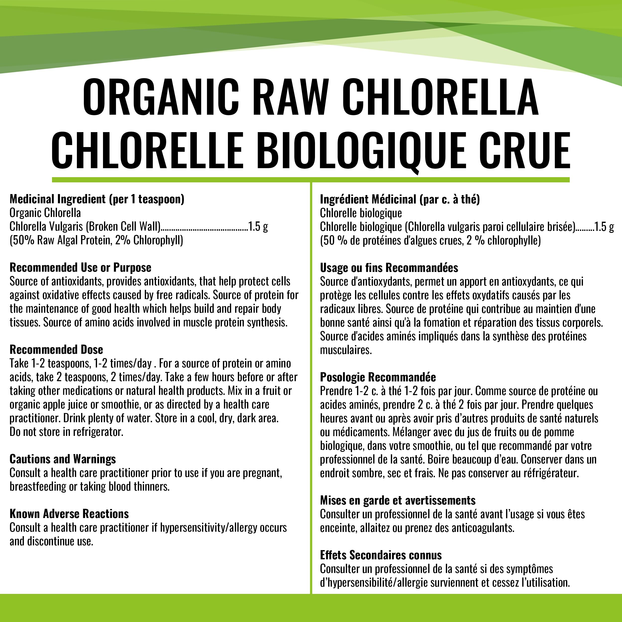 Gandalf Chlorelle Bio Crue en Poudre Paroi Cellulaire Brisée, 150g, 50 Portions, Végane, Riche en Chlorophylle et Oligo-Éléments, Favorise la Vitalité, la Concentration et le Bien-Être Digestif